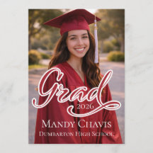 Photo Graduation Announcement and Part Invitation 