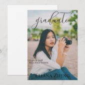 Photo Graduation Announcement Card (Vorne/Hinten)