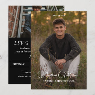  Photo Graduation Invitation, class of 2026 Einladung