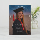Photo Graduation Invitation, Class of 2026  Einladung (Stehend Vorderseite)
