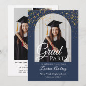 Photo Graduation Party Invitation Einladung (Vorne/Hinten)