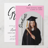 Photo Graduation Party Invitation Einladung (Vorne/Hinten)