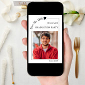 Photo Graduation party male Save the Date