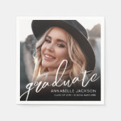 Photo Graduation Party Serviette (Vorderseite)