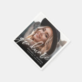 Photo Graduation Party Serviette (Ecke)