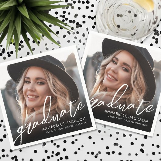 Photo Graduation Party Serviette