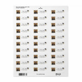 Photo Graduation Return Address Labels minimalist (Vorne)