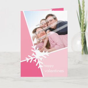 PHOTO GREETING CARD :: modernista snowflake P4 Feiertagskarte