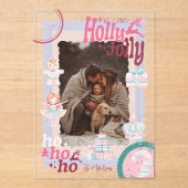 Photo Groovy Nutcracker Retro Pastel Christmas Acryleinladungen (Vorderseite)