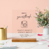 Photo Guestbook Table Top   Acrylschild (Hochzeit)