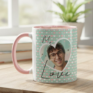 Photo Heart Mug Tasse