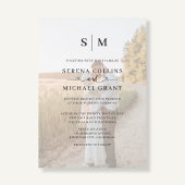 Photo Heart Script QR Code Wedding Einladung