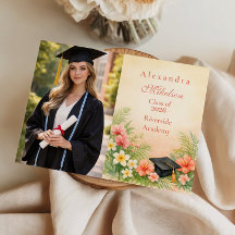 Photo Hibiscus Floral Graduation Party