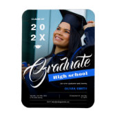 Photo High School Graduation Announcement Magnet (Vertikal)