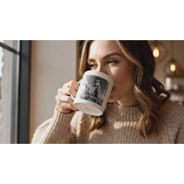 Photo holiday mug  vintage merry christmas Jumbo-Tasse