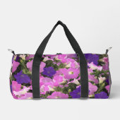 Photo Image Of Morning Glory Pink & Purple Flowers Duffle Bag (Vorderseite)