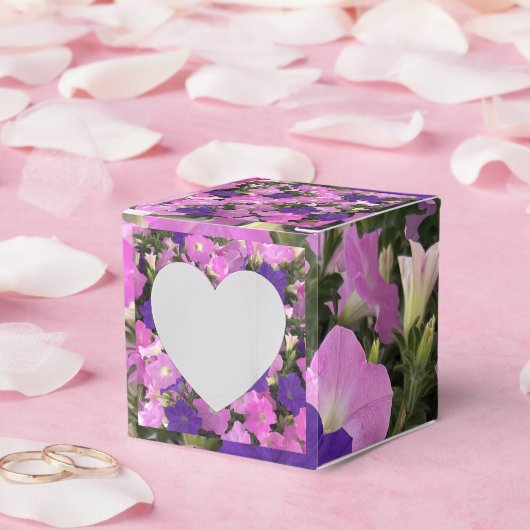 Photo Image Of Morning Glory Pink & Purple Flowers Geschenkschachtel (Hochzeit)