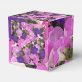 Photo Image Of Morning Glory Pink & Purple Flowers Geschenkschachtel (Rückseite)