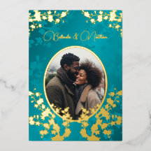 Photo Jewel Tone Floral Wedding