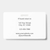 Photo Logo Employee Blue Ausweis (Rückseite)