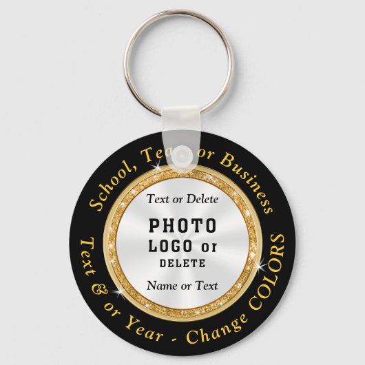 PHOTO, LOGO, TEXT, Cheap Custom Keychains BULK Schlüsselanhänger (Vorderseite)