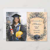 Photo Mechanical Engineering Degree Graduation Ankündigung (Vorderseite)