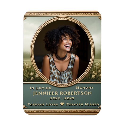 Photo Memorial Magnet (Vertikal)