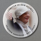 Photo Memorial Tribute Button