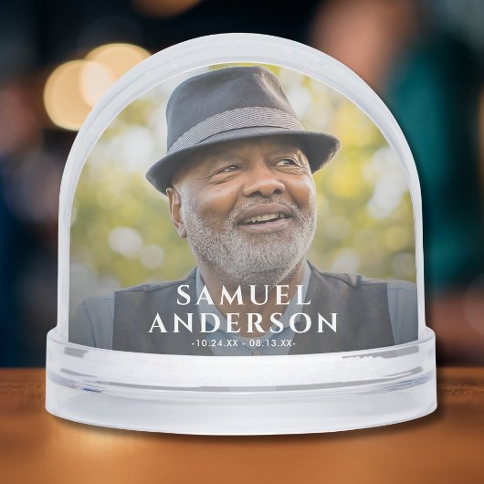 Photo Memorial Tribute Schneekugeln