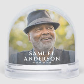 Photo Memorial Tribute Schneekugeln (Rückseite)