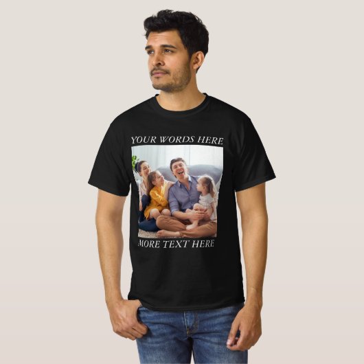 Photo Memory Custom Tee with Your Text (Vorne ganz)