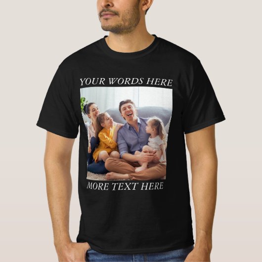 Photo Memory Custom Tee with Your Text (Vorderseite)