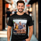 Photo Memory Custom Tee with Your Text