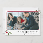 Photo Merry Christmas QR Code Holiday Video (Vorderseite)