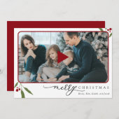 Photo Merry Christmas QR Code Holiday Video (Vorne/Hinten)