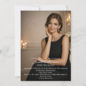 Photo milestone birthday einladung (Vorderseite)