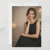 Photo milestone birthday einladung (Rückseite)