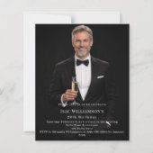 Photo milestone birthday invitation (Vorderseite)