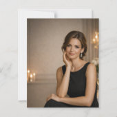 Photo milestone birthday invitation (Rückseite)