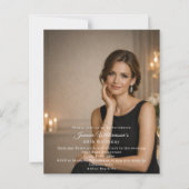 Photo milestone birthday invitation (Vorderseite)