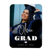 Photo Minimalist Modern High School Graduation Magnet (Vertikal)