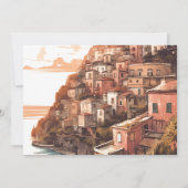 Photo Modern Elegant Italy Destination Wedding Save The Date (Rückseite)