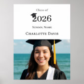 Photo modern Graduation Party welcome Poster (Vorne)