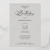 Photo Modern Transparency Overlay Vellum Effect Folieneinladung (Rückseite)