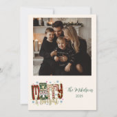 Photo Nutcracker Merry & Bright Christmas Feiertagskarte (Vorderseite)