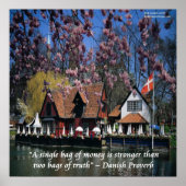 Photo Of Denmark And Funny Danish Proverb Poster (Vorne)