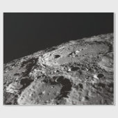 PHOTO OF MOON SURFACE GESCHENKPAPIER (Flach)