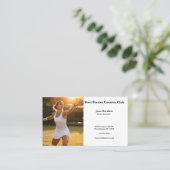 Photo of Woman Tennis Player Visitenkarte (Stehend Vorderseite)