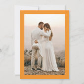 Photo Orange Love at First Spritz Bridal Shower Einladung (Rückseite)