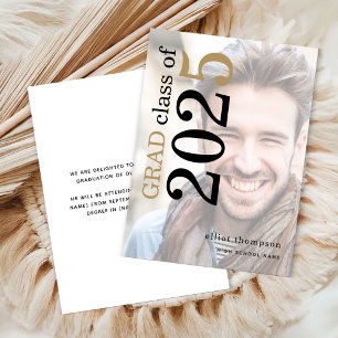 Photo Overlay Bold Typography 2023 Graduation Ankündigung
